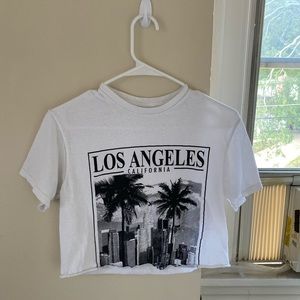 cropped LA shirt